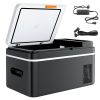 Car Refrigerator, DC 12/24V AC100-240V Compressor Electric Cooler, -4Â°F to 68Â°F Car Fridge with APP Control, 23 QT Cars Freezer for RVs, Campsites