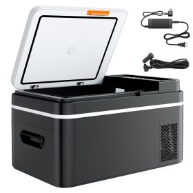 Car Refrigerator, DC 12/24V AC100-240V Compressor Electric Cooler, -4Â°F to 68Â°F Car Fridge with APP Control, 23 QT Cars Freezer for RVs, Campsites