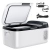 Car Refrigerator, DC 12/24V AC100-240V Compressor Electric Cooler, -4Â°F to 68Â°F Car Fridge with APP Control, 16 QT Cars Freezer for RVs, Campsites