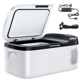 Car Refrigerator, DC 12/24V AC100-240V Compressor Electric Cooler, -4Â°F to 68Â°F Car Fridge with APP Control, 16 QT Cars Freezer for RVs, Campsites