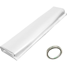 Greenhouse Film 24 x 50 ft, Greenhouse Polyethylene Film 6 Mil Thickness, Greenhouse Plastic Greenhouse Clear Plastic Film UV Resistant