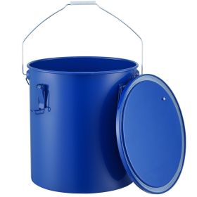 Fryer Grease Bucket, 6 Gal Oil Disposal Caddy Carbon Steel Fryer Oil Bucket with Rust-Proof Coating, Oil Transport Container with Lid, Lock Clips