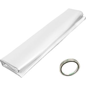 Greenhouse Film 8 x 25 ft, Greenhouse Polyethylene Film 6 Mil, Clear Greenhouse Plastic Greenhouse Plastic Film UV Resistant