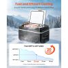 Car Refrigerator, DC 12/24V AC100-240V Compressor Electric Cooler, -4Â°F to 68Â°F Car Fridge with APP Control, 23 QT Cars Freezer for RVs, Campsites